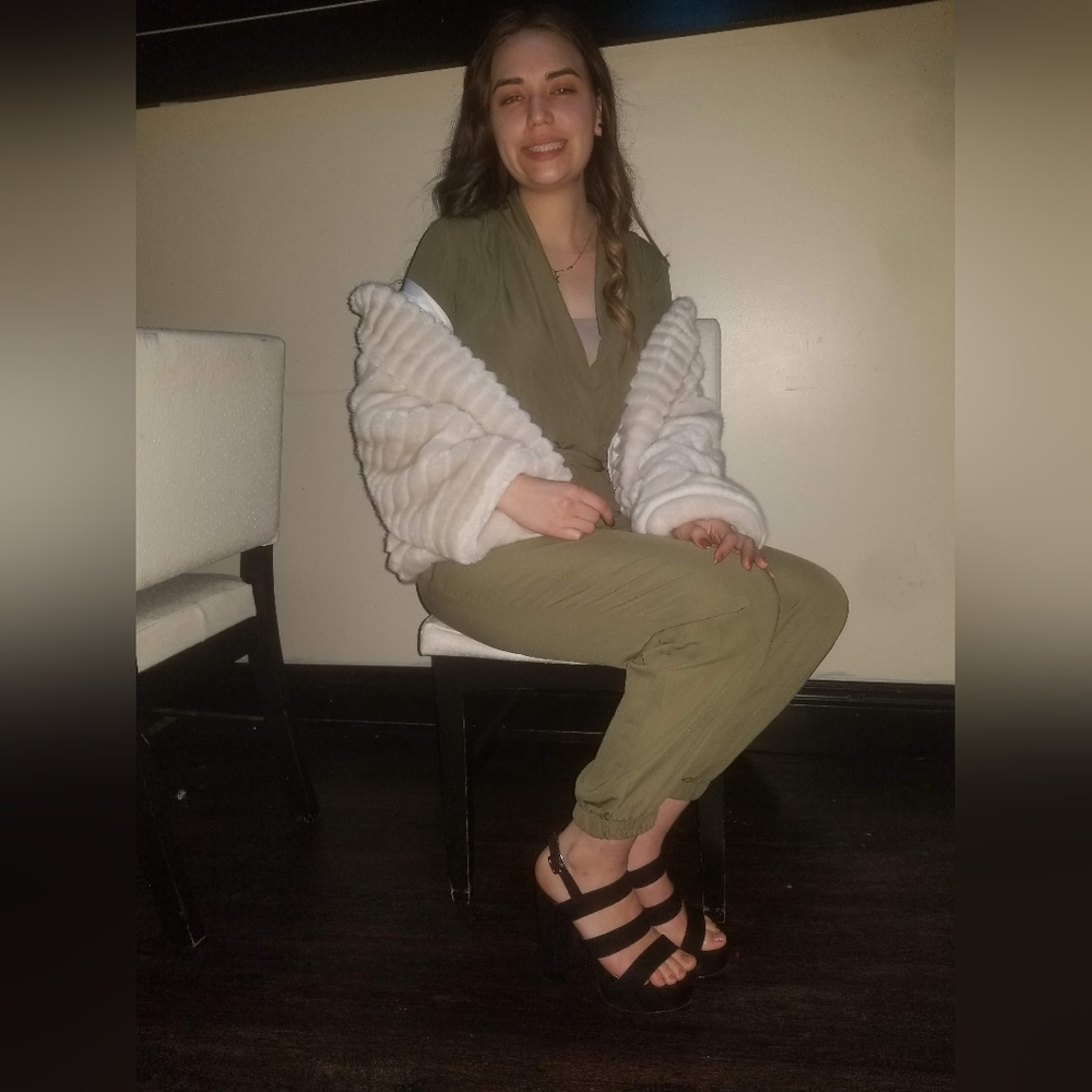 Small Fashion Nova jumpsuit green